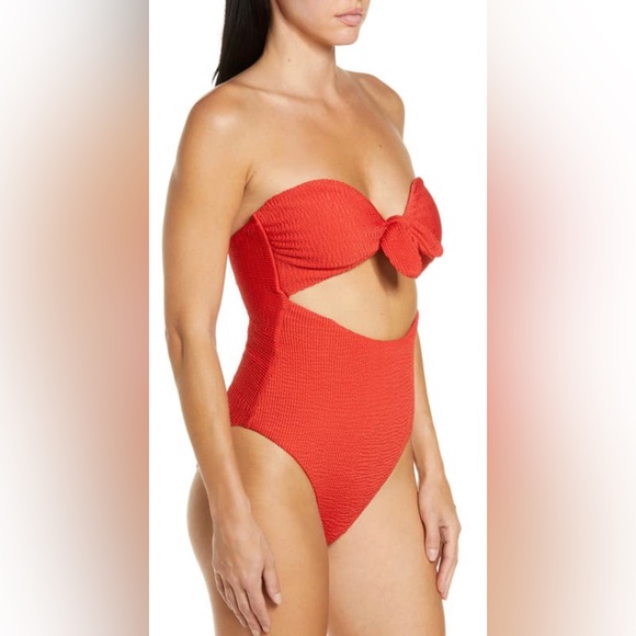 NWT VERONICA BEARD “Bethany” Red Swimsuit - Size Medium - Picture 3 of 6